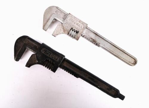FORD: Two Ford USA wrenches, one black (steel), other silver (aluminium)