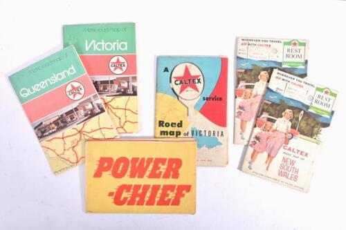 CALTEX: A group six period Caltex road maps for New South Wales, Queensland, Victoria