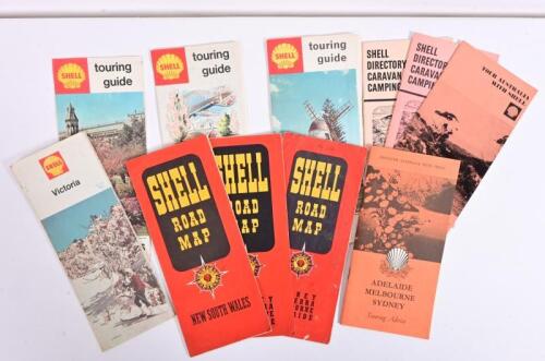 SHELL: A quantity of Shell Road Maps detailing various Australia States and Territories including New South Wales, South Australia, Victoria. Circa 1960's