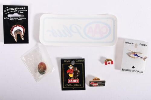 CANADA: A collection of Canadian souvenir lapel pins