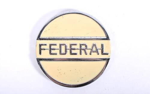 FEDERAL: A Federal chrome badge, 11cm diameter
