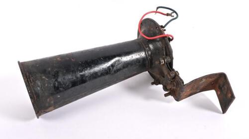 RVB: An Australian made RVB 6 volt car horn, with mounting bracket, 28cm long