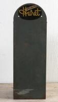 HURET: A vintage small steel wall mounted point of sale set of drawers, 64cm high 23cm wide,22cm deep - 2