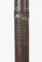 PUMP: An early 20th century Sphinx brass foot pump, 55cm high - 2