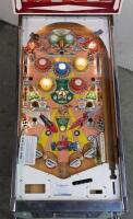 PINBALL MACHINE: A 1960s 'Beat the Clock' pinball machine by Williams Electronic Manufacturing Corporation (1958-1967), 176cm high, 140cm wide, 61cm deep - 3