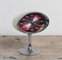 MANTLE CLOCK: A 1960s Japanese Rhythm mantle clock, not recently serviced or timed, 19cm high