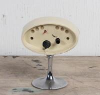 MANTLE CLOCK: A 1960s Japanese Rhythm mantle clock, not recently serviced or timed, 19cm high - 2