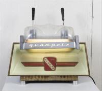 COFFEE MACHINE: A rare original circa 1958 restored two group lever Eterna espresso machine, with all brass and copper internals remaining, released when the Grand Prix era of motorsport began to build momentum in popularity (Updated Description)