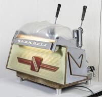 COFFEE MACHINE: A rare original circa 1958 restored two group lever Eterna espresso machine, with all brass and copper internals remaining, released when the Grand Prix era of motorsport began to build momentum in popularity (Updated Description) - 2