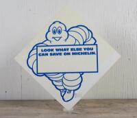 MICHELIN: A 1980s point of sale sign 'specials board' featuring Bibendum, 54 x 54cm