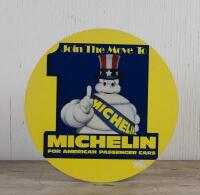 MICHELIN: Three 1990s Michelin tyre signs, largest 43cm diameter - 3