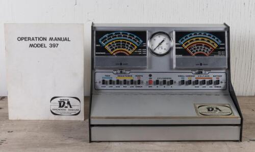 DIAGNOSTIC: A circa 1970s Dixco Model 397 Diagostic Analyzer for electronic & standard ignition systems, with instructional booklet, untested, 27cm high, 39.5cm wide