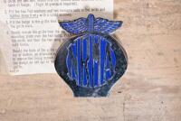 GRILLE BADGES: A NRMA badge with mounting bracket and an Eastern Creek Classic badge - 4