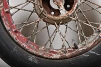 GOODYEAR: A double laced wire wheel with Goodyear trye, 65cm diameter - 2