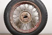 GOODYEAR: A double laced wire wheel with Goodyear trye, 65cm diameter - 6