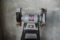 WORKSHOP: A collection of workshop equipment including a bench grinder, spare grinding wheel; and stands - 2