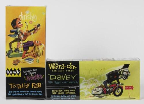 HAWK: Two NOS Sealed model kit Weird-ohs including 'Davey The Way out Cyclist' & 'Totally Fab'