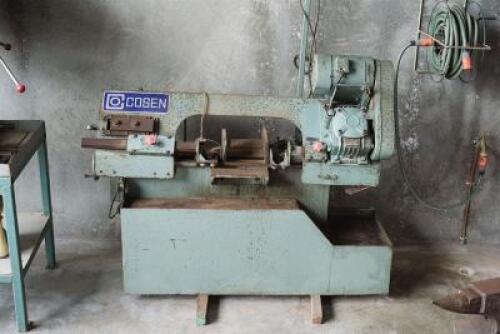 BAND SAW: A single phase Cosen metal band saw