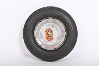 OYLMPIC: A circa 1950's Olympic tyre form ashtray, 14cm diameter