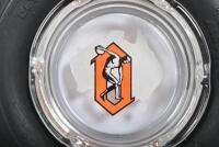 OYLMPIC: A circa 1950's Olympic tyre form ashtray, 14cm diameter - 2