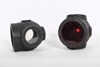 RUBBOLITE: A pair of Rubbolite Flexible Lamps Ltd rear stop lights, 7.5cm long - 2