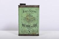 OIL TIN: A circa 1910/20s French Huiles et Graisses Industrielles oil tin, marked to base Talagrand Lyon, 17cm high