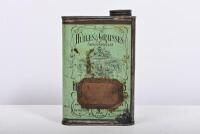 OIL TIN: A circa 1910/20s French Huiles et Graisses Industrielles oil tin, marked to base Talagrand Lyon, 17cm high - 2