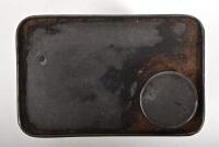 OIL TIN: A circa 1910/20s French Huiles et Graisses Industrielles oil tin, marked to base Talagrand Lyon, 17cm high - 4