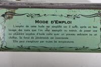 OIL TIN: A circa 1910/20s French Huiles et Graisses Industrielles oil tin, marked to base Talagrand Lyon, 17cm high - 5