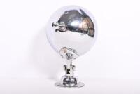 SPOTLIGHTS: A circa 1940s ajustable chrome plated spotlight, 25cm high - 2
