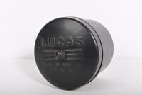 LUCAS: A late 40s Lucas light bulb holder 8.5cm high, 9cm diameter