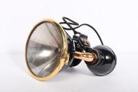 SPOTLIGHT/WING MIRROR: A circa 1920s spotlight and wing mirror, 18cm long, glass 13cm diameter