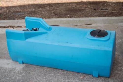 TANKS A blue &lsquo;Polymaster&rsquo; 400ltr multifunctional tank with fitted pump.