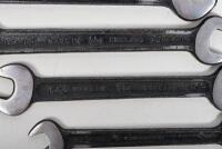 T WILLIAMS: A 1930/40s TW set of seven super slim spanners BSF, AF and W - 2