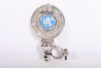 BADGE: An original RAC motorcycle membership badge by Fry's Merton Abbey, numbered F179673, 13cm high