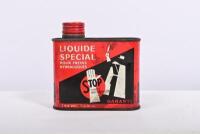 STOP: A one US pint Hydraulic Brake Fluid can with contents, sealed and full - 2