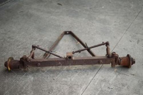 MASSEY HARRIS: A front axle, hubs and steering arms