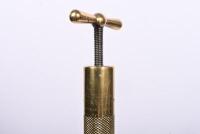 ENOTS: A circa 1920s Enots Autoram brass grease gun,24cm long - 2