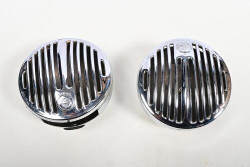 LUCAS: A pair of Lucas Altette electric horn cases, 13cm diameter
