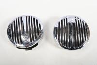 LUCAS: A pair of Lucas Altette electric horn cases, 13cm diameter