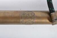 PRIMA: A 1920s Prima brass footpump, 52.5cm high - 2