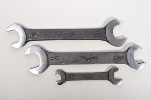AUSTIN: A set of three 1930s Austin spanners