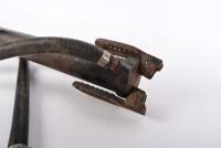 SHELLEY: A 1920s Shelley steel footpump, 53cm high - 3