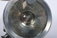 SPOTLIGHTS: A collection of four 1920s spotlights, including S&M lamp company, Autoreelite and Agree B, largest glass 14.5cm diameter - 4