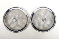 LUCAS: A pair of Lucas New Alto electric horn covers, 13cm diameter