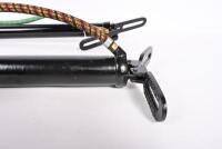 FOOTPUMPS: A collection of two restored footpumps, longest 54cm - 2