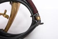 CHAUFFEUR INTERCOM: An early 1920s chauffeurs intercom, bakelite mouthpiece and brass horn - 3