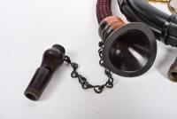 CHAUFFEUR INTERCOM: An early 1920s chauffeurs intercom, bakelite mouthpiece and brass horn - 4