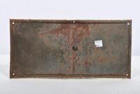 BRITISH INTERNATIONAL RALLY: A late 1940/50s RAC British International Rally car rally participant plate number 94, printed on steel plate, 16 x 33cm - 2