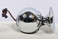 LUCAS: A pair of 1940s Lucas chrome twin tone horns, 17cm long - 3